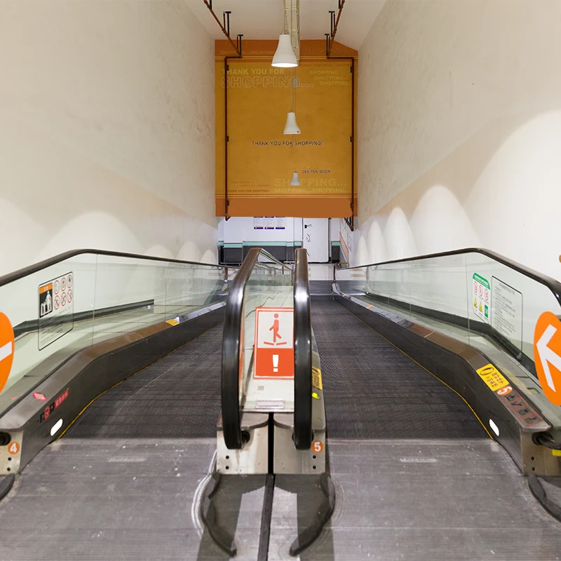 Escalator à 35 degrés pour supermarché